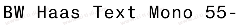 BW Haas Text Mono 55字体转换 BW Haas Text Mono 55字体转换